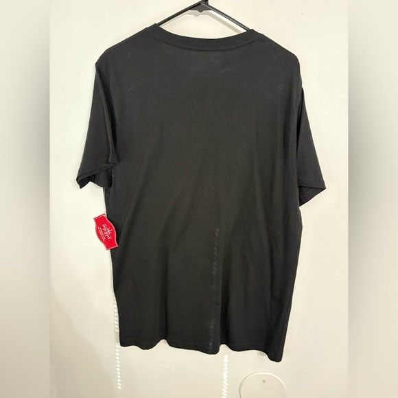 Holiday Time Santa Stay Jolly Black Tshirt NWT SIZE LARGE - Picture 4 of 4